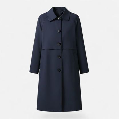Coralind | Women's Mid-Length Wool-Blend Double-Breasted Trench Coat
