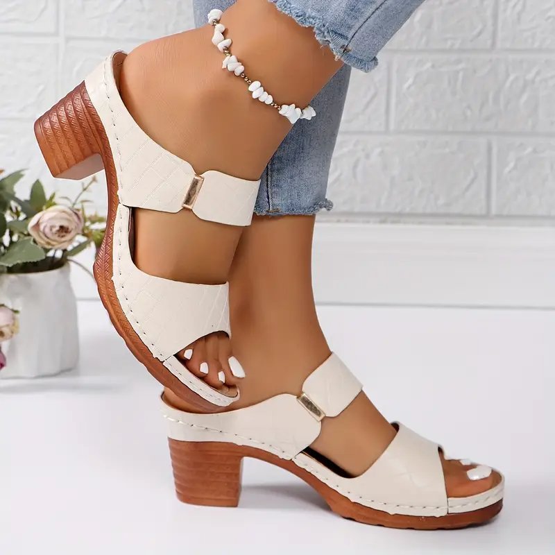 Grace | Block Heeled Sandals Orthopedic Platform Slip On Mule