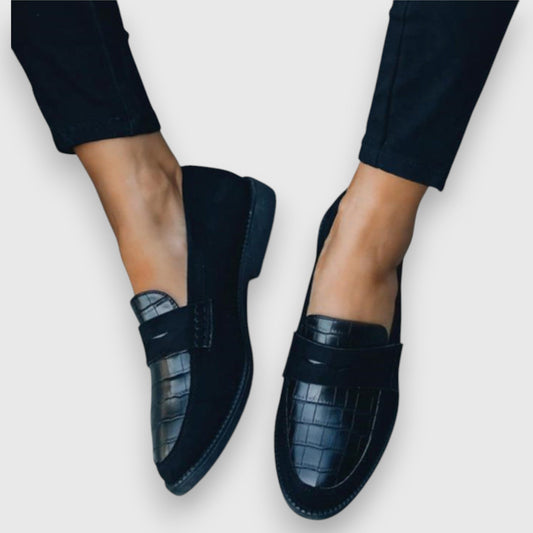 Talise | Women's Slip-On Croc Pattern Comfort Loafer