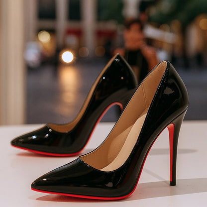 Vionelle | Women's Patent Pointed Toe Stiletto Pump