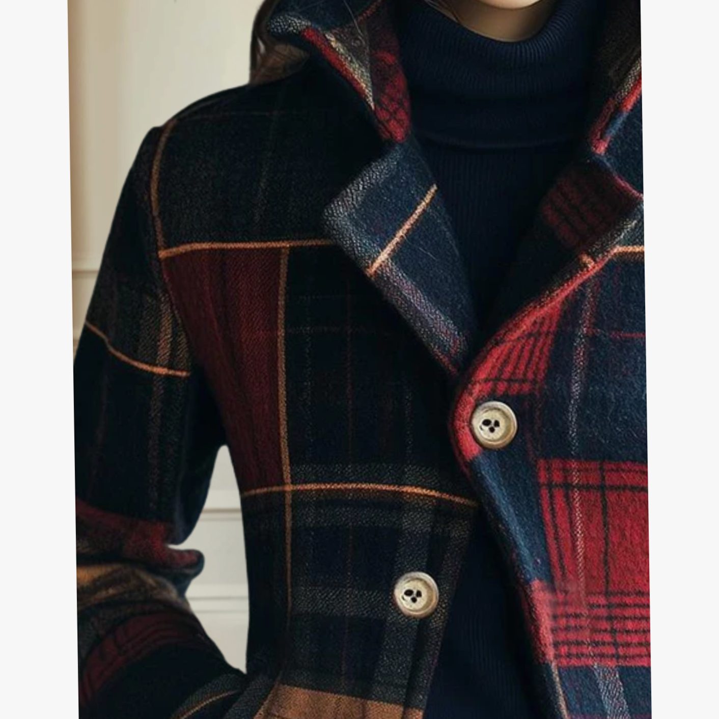 Wrenith | Women's Plaid Cropped Flannel Winter Jacket