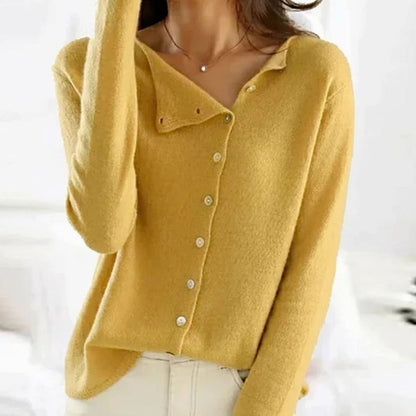 Fenella | Women's Relaxed Fit Button Front Soft Knit Cardigan