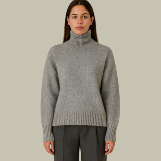 Ferelith | Women's Relaxed-Fit Merino Wool Turtleneck Sweater