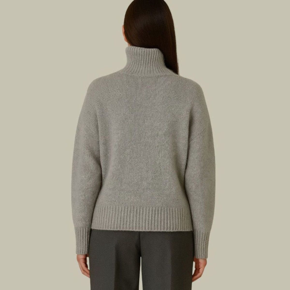 Ferelith | Women's Relaxed-Fit Merino Wool Turtleneck Sweater