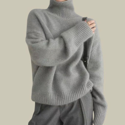 Ferelith | Women's Relaxed-Fit Merino Wool Turtleneck Sweater