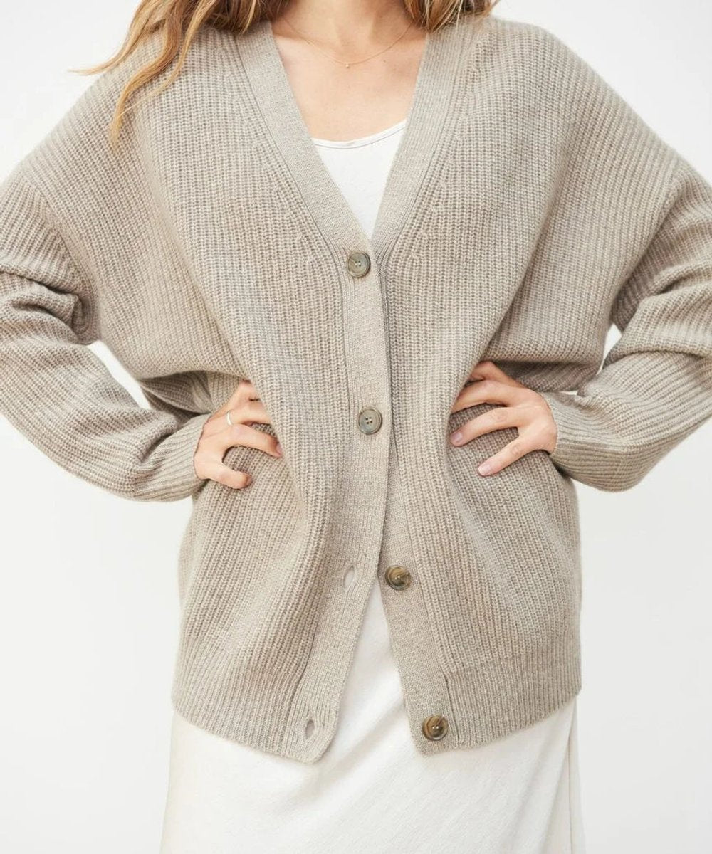 Bexara | Women's Relaxed-Fit V-Neck Button-Front Cardigan Sweater