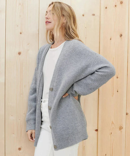 Bexara | Women's Relaxed-Fit V-Neck Button-Front Cardigan Sweater