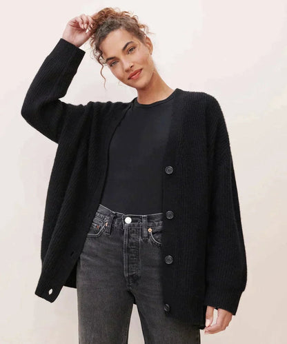 Bexara | Women's Relaxed-Fit V-Neck Button-Front Cardigan Sweater