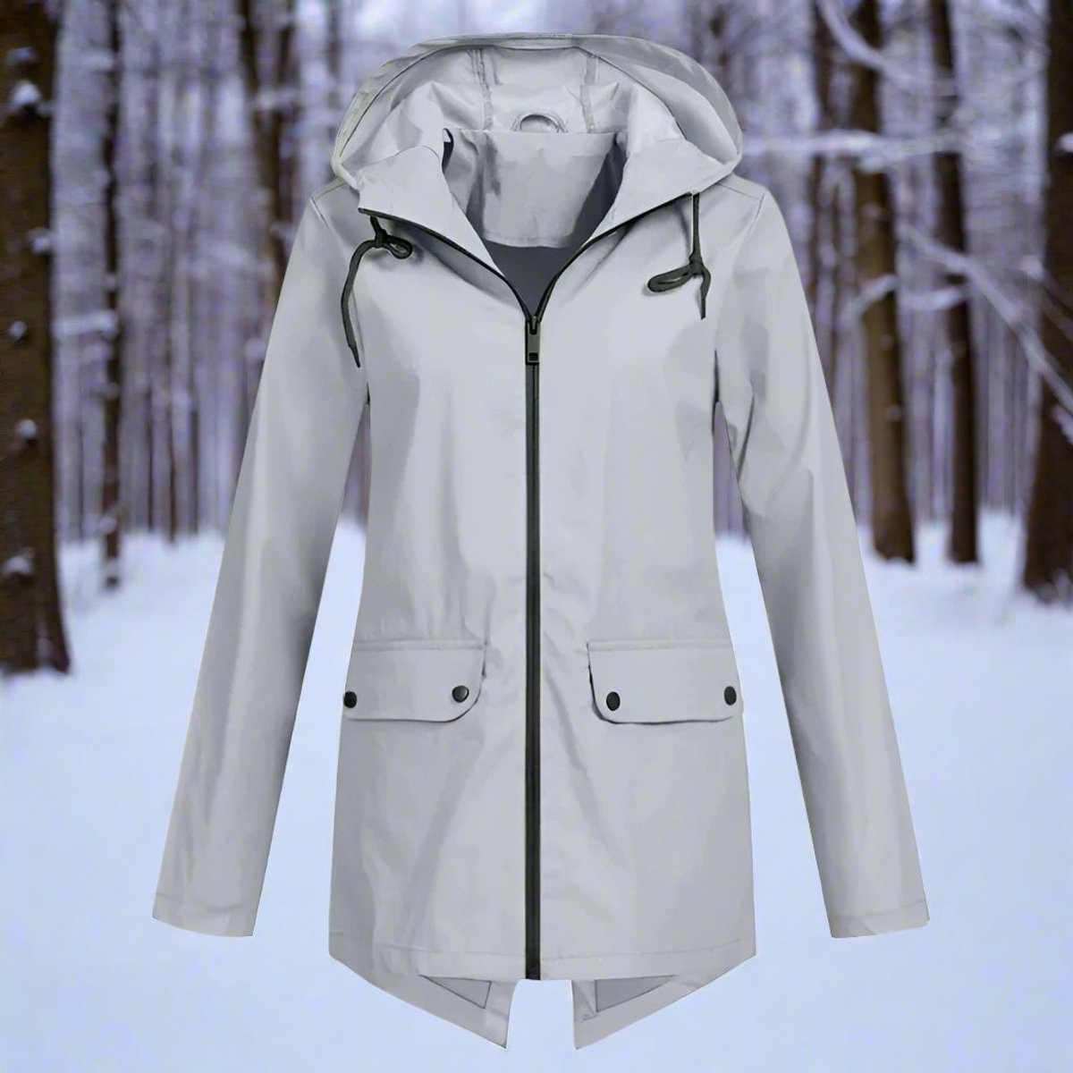 Marisole | Women's Waterproof Hooded Longline Rain Jacket
