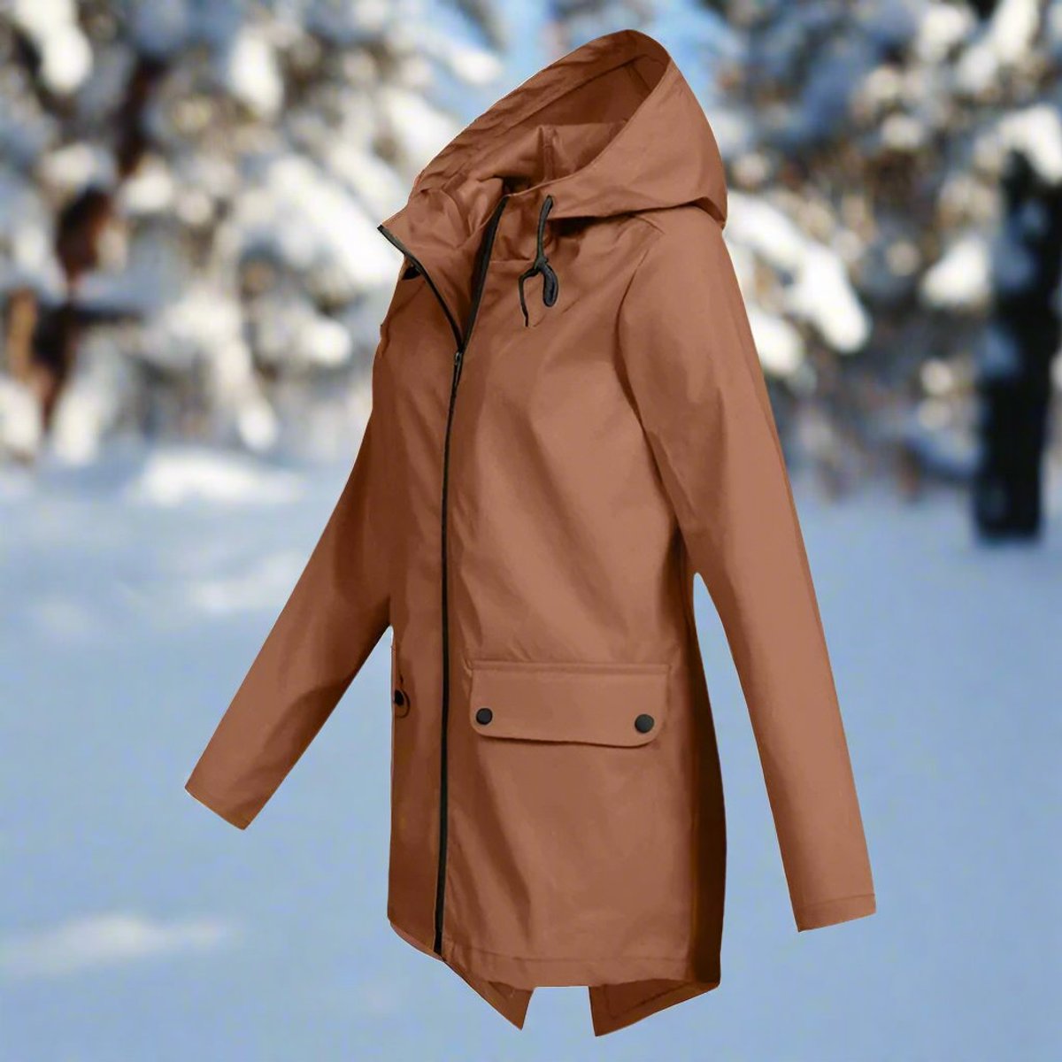 Marisole | Women's Waterproof Hooded Longline Rain Jacket