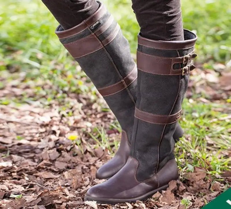 Brindle | Women's Waterproof Leather Knee High Pull-On Tall Country Boot