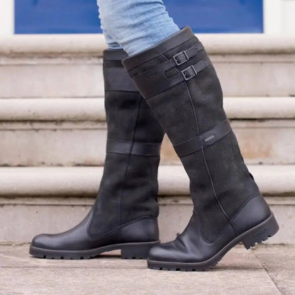 Brindle | Women's Waterproof Leather Knee High Pull-On Tall Country Boot