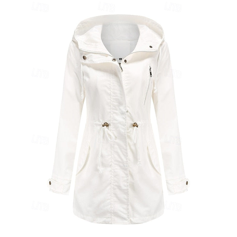 Maren | Women's Hooded Utility Drawstring Anorak Coat