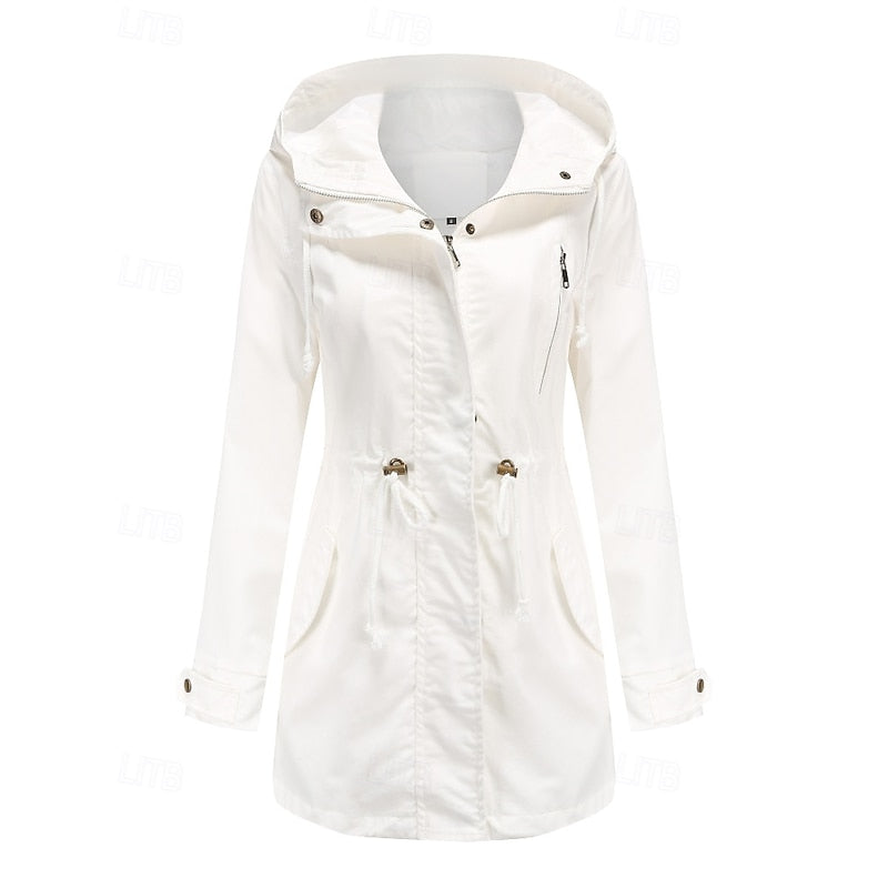 Maren | Women's Hooded Utility Drawstring Anorak Coat